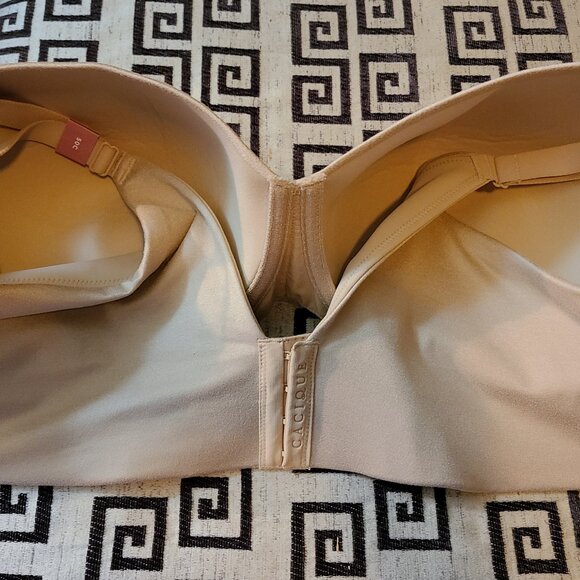 NWT Cacique Invisible Backsmoother Lightly Lined Balconette Bra 50C - Tan/Beige - Picture 5 of 5